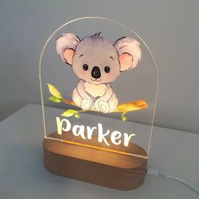 Personalized Colorful Night Light Baby Gift Night Light (Option: A)