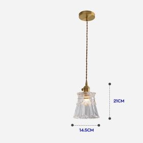Luxury Lamp All Copper Chandelier Table Bedside Bedroom (Option: 9077A)