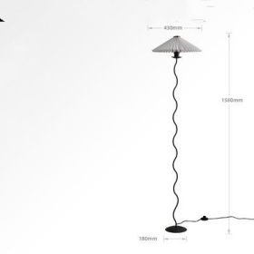 Japanese Minimalist Living Room Bedroom Lamp Bedside (Option: White-Floor lamp)