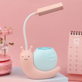 Learn Led Eye Protection Desk Lamp Creative Dormitory Students (Option: Pink-USB)