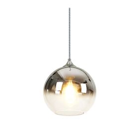 Bedroom Bar Gradient Glass Ball Chandelier (Option: Silver-15cm)