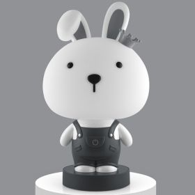 3-speed Touch Dimming USB Night Light (Option: Rabbit desk lampgrey-18x15x32.5 cm)