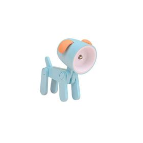 Cute Pet Mini Night Light Mini Desktop Night Light Sleep Ambience Light (Option: Puppy Sky Blue With Battery)