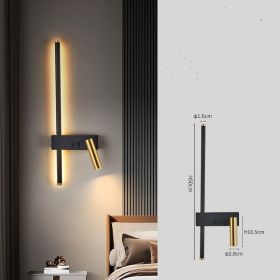 Living Room Sofa Background Wall With Spotlights (Option: Style15)
