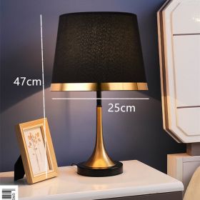 Bedroom Creative Simple Touch Night Light Table Lamp (Option: Horn black-AU)