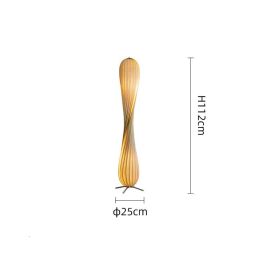 Log Style Japanese Living Room Sofa Ornaments Decorative Lamps (Option: StyleA 25x112cm-Tricolor light)