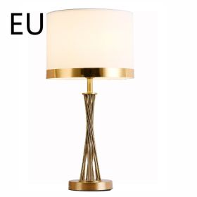 Modern Living Room Bedroom Household Table Lamp (Option: White lampshade-EU)
