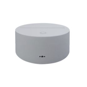 Beech  Wood Grain Touch Remote Control 3D Small Night Light (Option: White-Touch colorful single base)