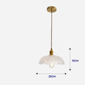 Luxury Lamp All Copper Chandelier Table Bedside Bedroom (Option: 9077F)