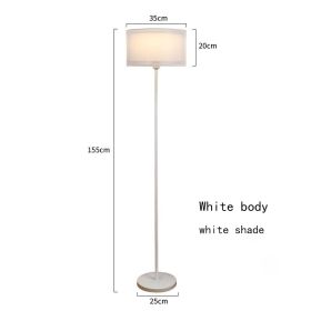 Contracted Modern Bedroom Bedside Floor Lamp (Option: White A-7W-Remote control)