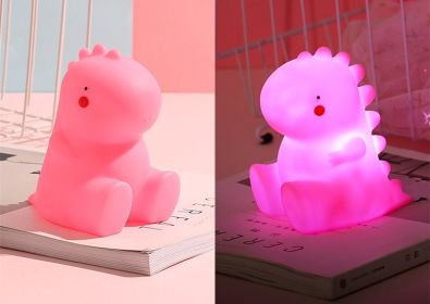 Cartoon Ins Tyrannosaurus Night Light (Option: 4.5w-Pink)