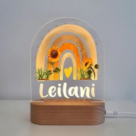 Personalized Colorful Night Light Baby Gift Night Light (Option: C)