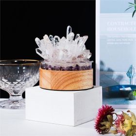 White Crystal Single Crystal Small Night Light (Option: Cool Color-USB)