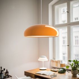 Danish Orange Restaurant Pendant Lamp (Option: Orange white light-45cm)
