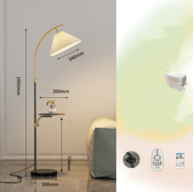 Floor Lamp Living Room Sofa Next To Bedroom Head Of Bed Wireless Upright (Option: Black-Iron Sky Cat-220V US)