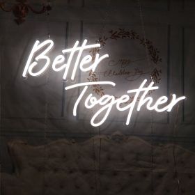 LED Decoration Neon Lamp In Bedroom (Option: Better Together)