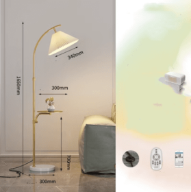 Floor Lamp Living Room Sofa Next To Bedroom Head Of Bed Wireless Upright (Option: Gold-Iron Sky Cat-220V US)