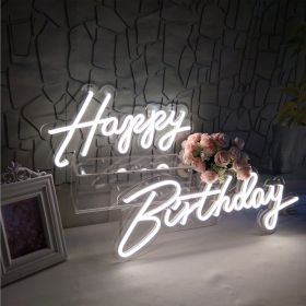 LED Decoration Neon Lamp In Bedroom (Option: Happy Birthday)