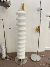Living Room Floor Lamp Bedroom Simple Personality Homestay (Option: Wrought iron glass-Stepless dimming-EU)