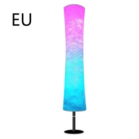 RGB Fabric Circular Atmosphere Floor Lamp With APP Remote Control (Option: Intelligent round fiber cloth-EU)