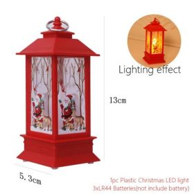 Christmas Lantern LED Electronic Candle Table Lamp Night Light For The Elderly (Option: 5 Style)
