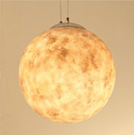 Nordic Industrial Style Moon Lamp Chandelier (Option: Mercury-20cm)