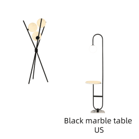 Moon Three-body Floor Lamp - Modern Minimalist Design Style (Option: 65Hx26D and Black US-EU)
