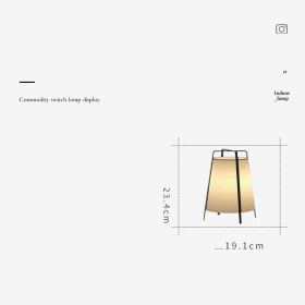 Japanese Wabi-sabi Floor Lamp New Chinese Style Modern Simple Living Room (Option: Trumpet)