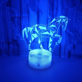 3D Jigsaw Zebra Night Light (Option: Crackle-Touch remote control)