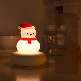 Soft Light Storage Night Bedroom Sleep (Option: Snowman-USB)