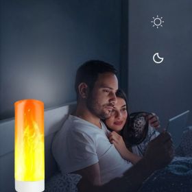 USB Atmosphere Light LED Flame Flashing Candle Lights Book Lamp For Power Bank Camping Lighting Cigarette Lighter Effect Light (Option: H2118 flame lamp-USB)