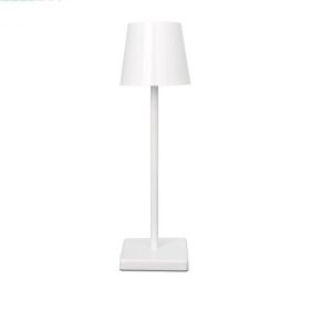 Simple Retro Creative Eye Protection Night Light Touch Wireless Charging (Option: White-Style B)