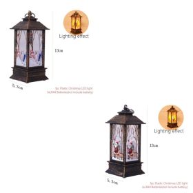 Christmas Lantern LED Electronic Candle Table Lamp Night Light For The Elderly (Option: 3Style and 4Style)