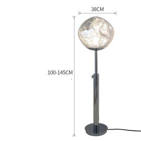 Volcanic Creative Lava Floor Lamp (Option: Silver-Lamp body switch)