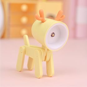 Decorative Ornaments Of Led Cute Night Light (Option: Yellow-Deer deer-0.06W)