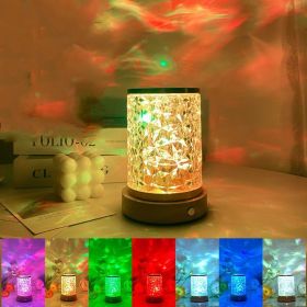 Bedroom Sleep Rotating Water Pattern Small Night Light (Option: Charging Colorful Style-No Gift bag)