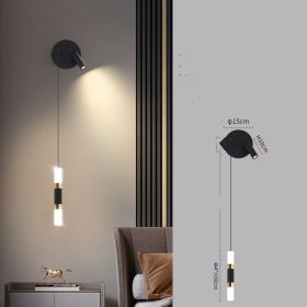 Living Room Sofa Background Wall With Spotlights (Option: Style11)