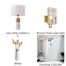 Postmodern Decorative Luxury Marble Table Lamp (Option: Set B-US)