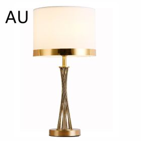 Modern Living Room Bedroom Household Table Lamp (Option: White lampshade-AU)