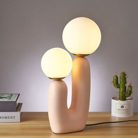Household Living Room LED Desk Lamp (Color: pink)