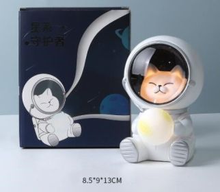 Starry sky animal atmosphere night light (Option: Kitten-USB)