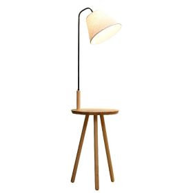 Simple Modern Floor Lamp Standing In Living Room (Option: Black-Warm Light 7W)