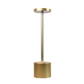 Led Rechargeable Touch Night Light Atmosphere Light Eye Protection Desk Lamp (Option: Champagne gold-US)