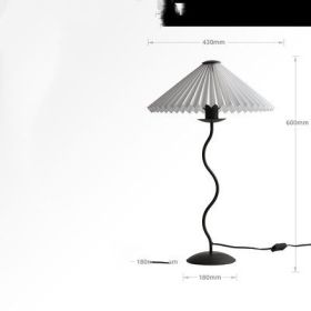 Japanese Minimalist Living Room Bedroom Lamp Bedside (Option: White-Desk lamp)