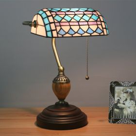 Retro Bank Nostalgic Creative Desk Lamp (Option: Mediterranean Bank Light-US)