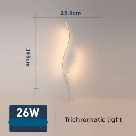 Fashion Twig Artistic Line Floor Lamp (Option: White-Trichromatic light-UK)