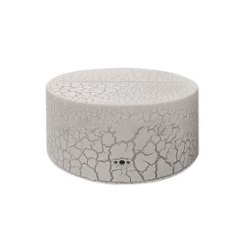 Beech  Wood Grain Touch Remote Control 3D Small Night Light (Option: White crack-Colorful 16colors Single Bas)