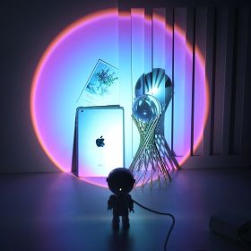 Sunset Projection Atmosphere Rainbow Sunset Manufacturing Robot (Option: Color of rainbow-Charge with touch-USB)