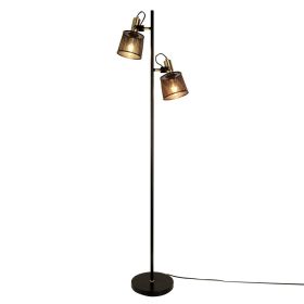 Industrial Style Black Floor Atmosphere Lamp Household (Option: F001-UK)