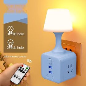 Remote Control Luminous Night Light (Option: Blue-CN)